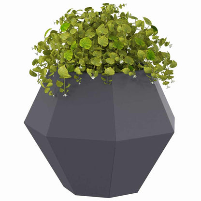 Jardinera 2 Uds. Gris Antracita 50 X 50 X 40 Cm Acero_2