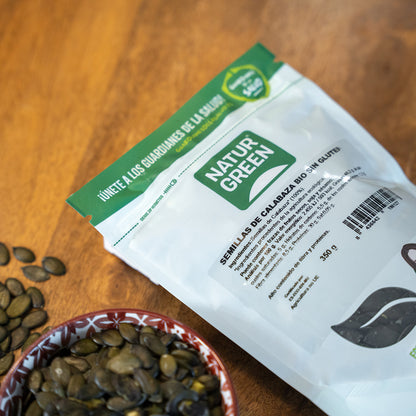 Sementes de abóbora biológicas, Naturgreen, 350 g