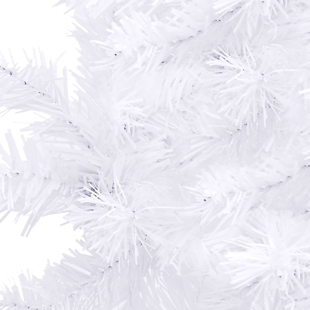 Vidaxl Árbol De Navidad Artificial De Esquina Blanco 120 Cm Pvc_4