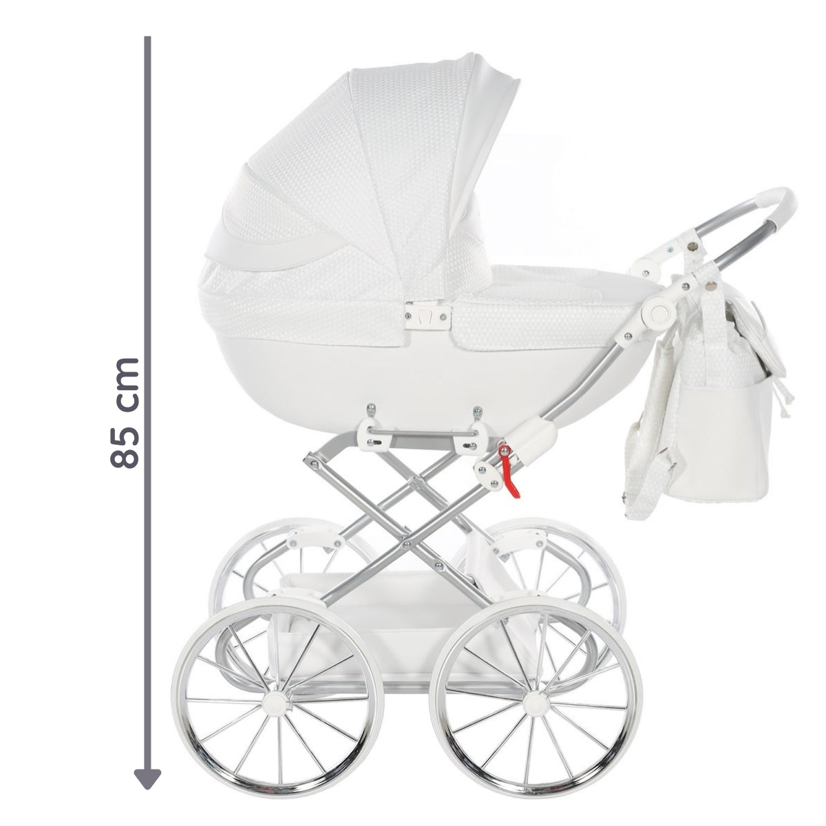 Carro De Muñecas Dolce Classic_white-silver_3