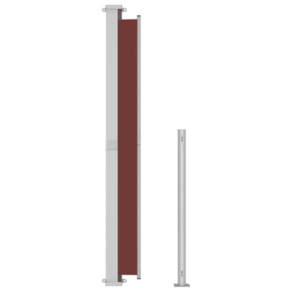 Vidaxl Toldo Lateral Retráctil Para Patio Marrón 220x300 Cm_3