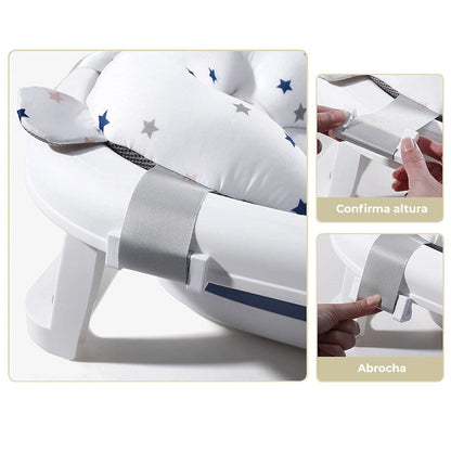 Bathby Cojín De Baño Antideslizante Con Estampado De Estrellas Para Bebés, Cómodo Y Seguro