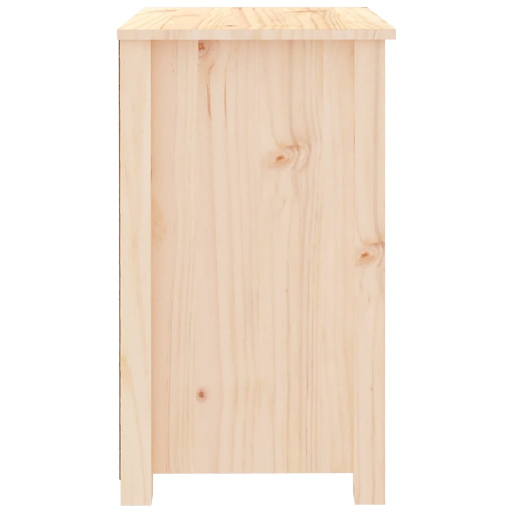 Mesitas De Noche 2 Uds Madera Maciza De Pino 50x35x61,5 Cm_3