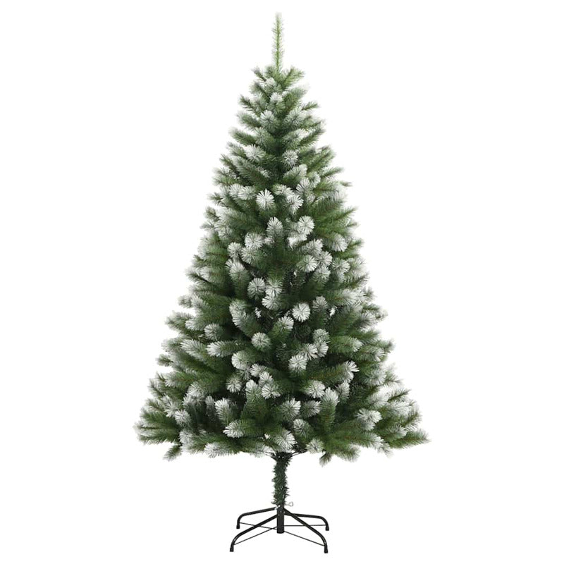 Vidaxl Árbol De Navidad Artificial Con Bisagras 300 Led Y Bolas 210 Cm_4