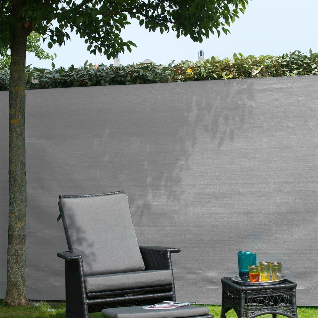 Nature Malla De Ocultación De Jardín Pe Gris 1,5x5 M / Vetonek_0