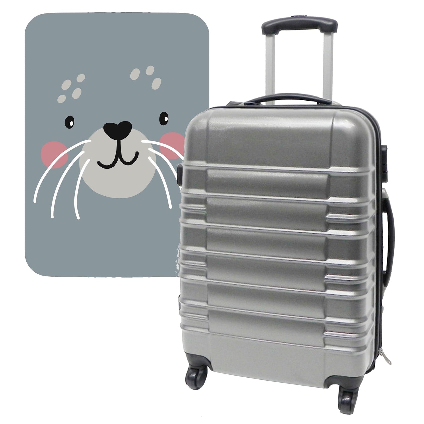 Set De Maleta 64x45x28cm Con Funda Protectora'cutie Cat'_0