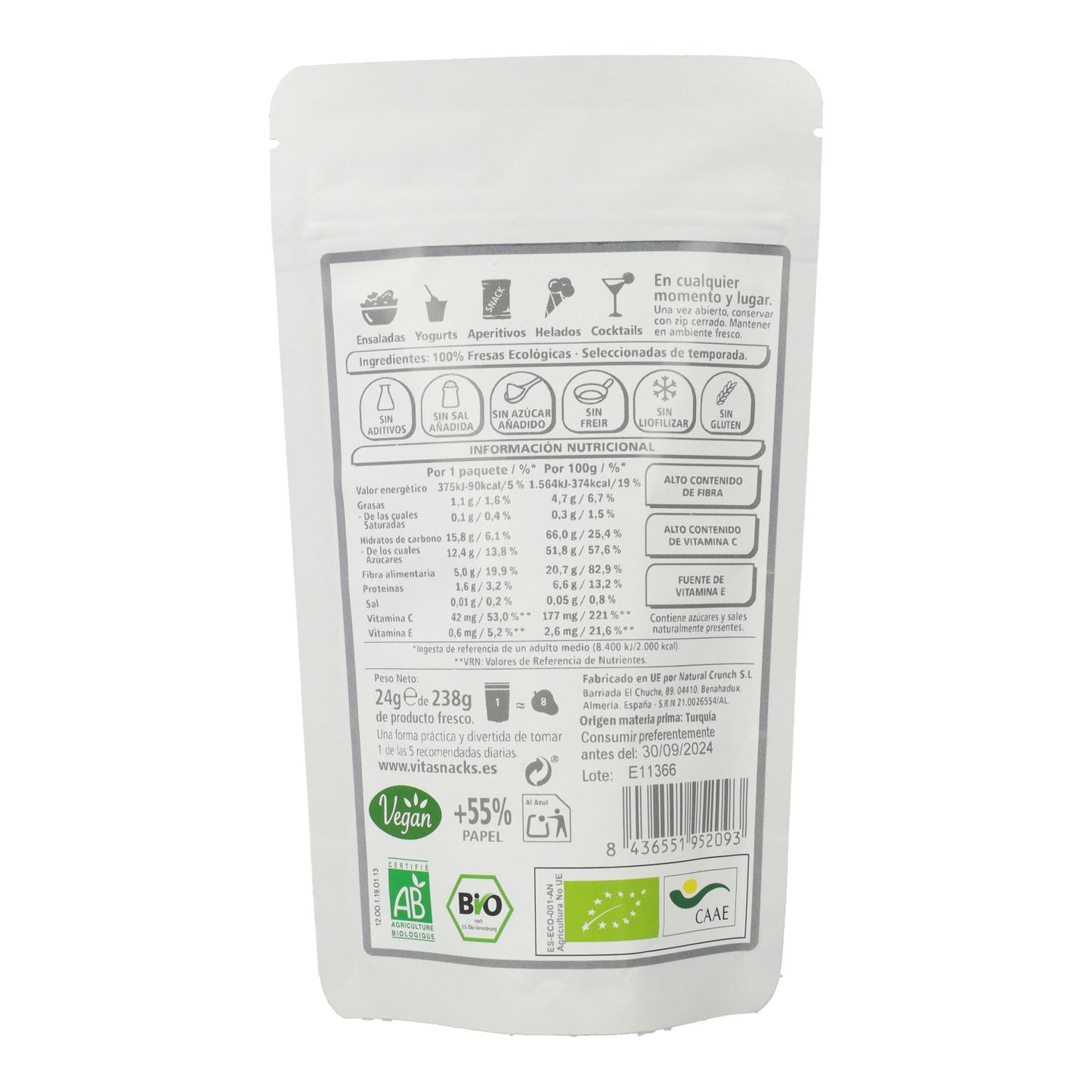 VitaSnack Morango Crocante 24 g