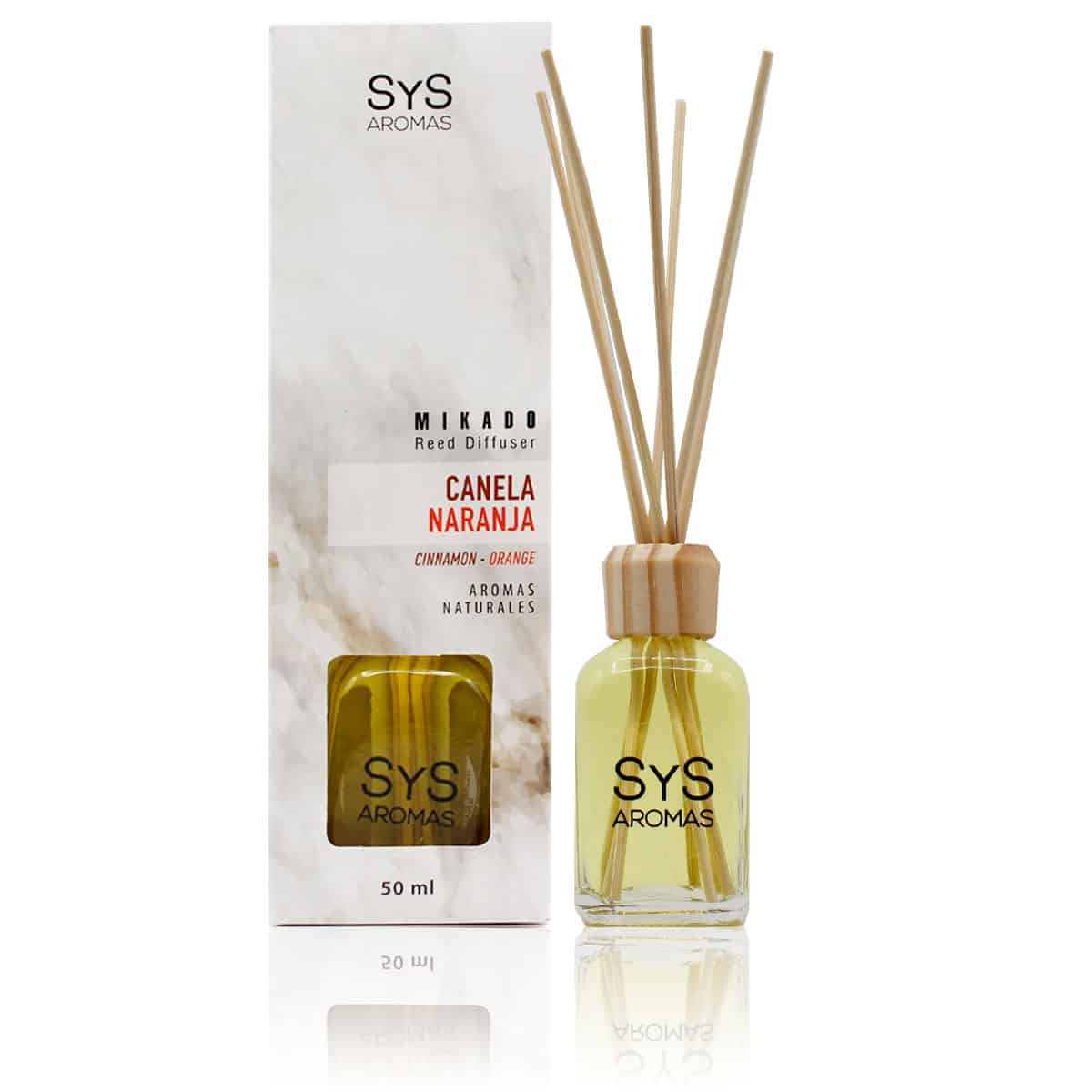 Ambientador Mikado Canela y Naranja 50 ml | Aroma Cálido y Cítrico | Efecto Reconfortante | Fragancia Duradera_0