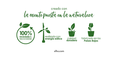 Vaso duplo translúcido para orquídeas Elho Brussels Orchid Duo