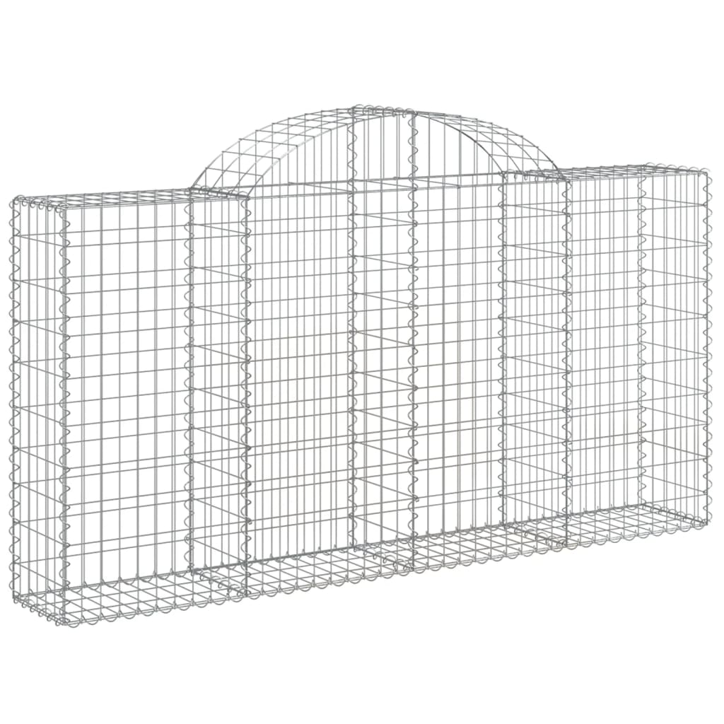 Cestas De Gaviones 12 Uds Forma Arco Hierro 200x30x100/120 Cm_2