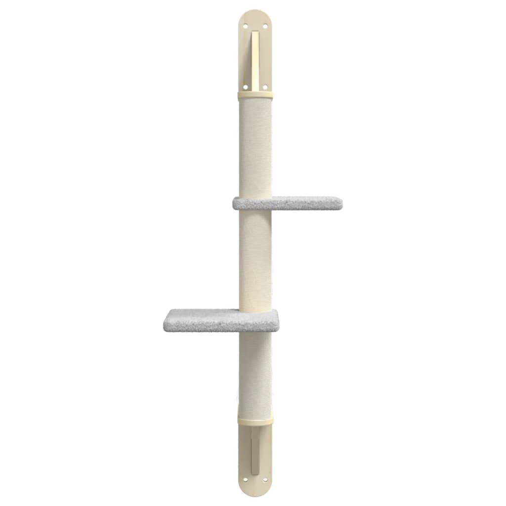 Árbol Rascador Para Gatos De Pared Gris Claro 108 Cm_3