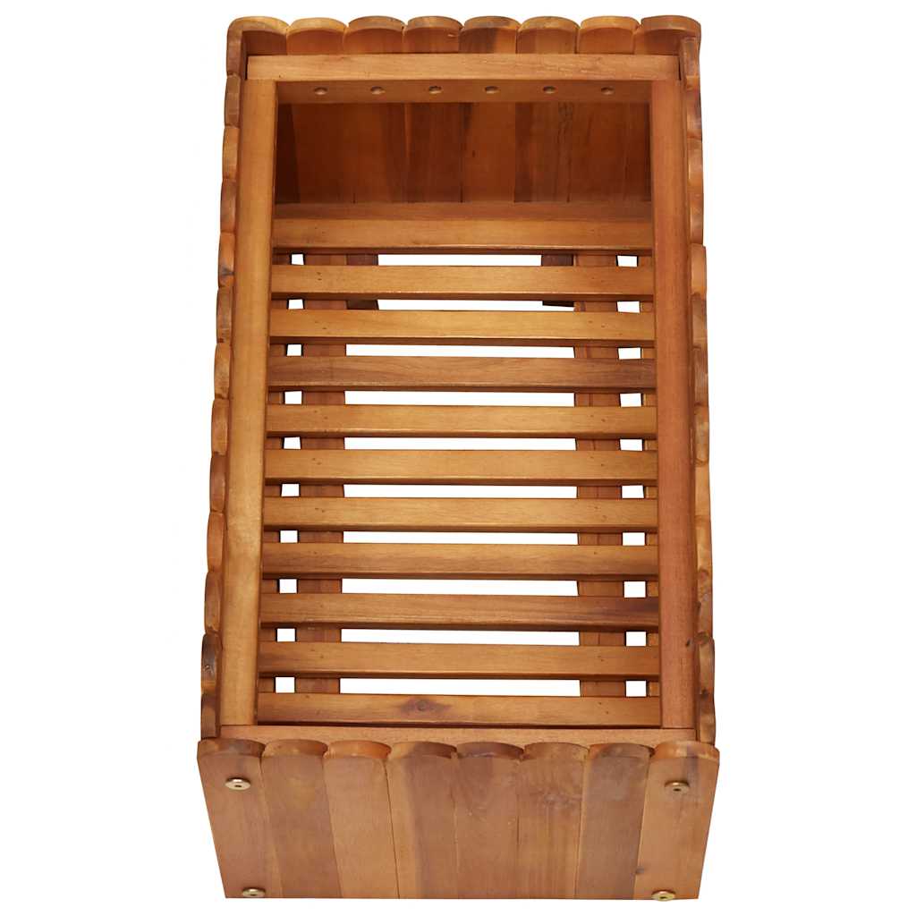 Arriate De Madera Maciza De Acacia 50x30x25 Cm_3
