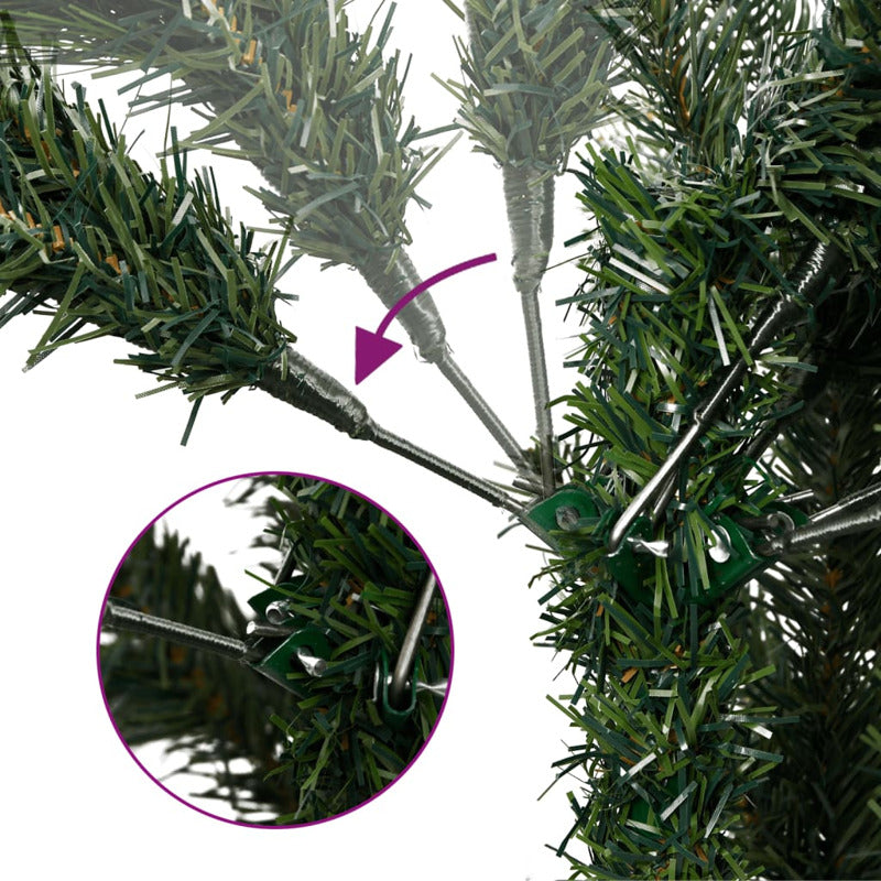 Vidaxl Árbol De Navidad Artificial Con Bisagras 300 Leds 270 Cm_5