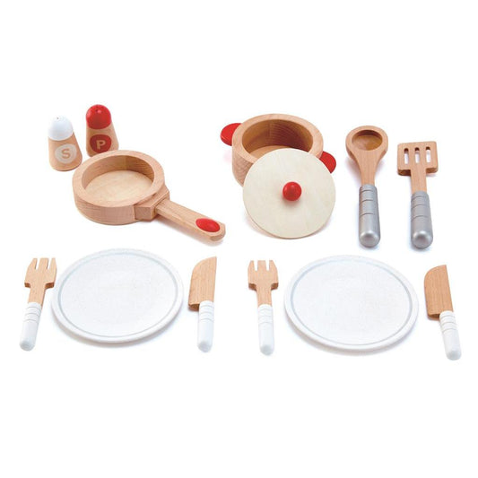 Conjunto completo de utensílios de cozinha