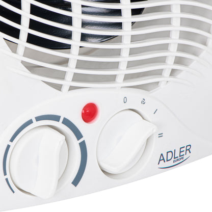 Calefactor Ventilador Aire Caliente / Frío, Termoventilador, 2 Niveles Temperatura, Termostato Adler Ad 7728, Blanco_1