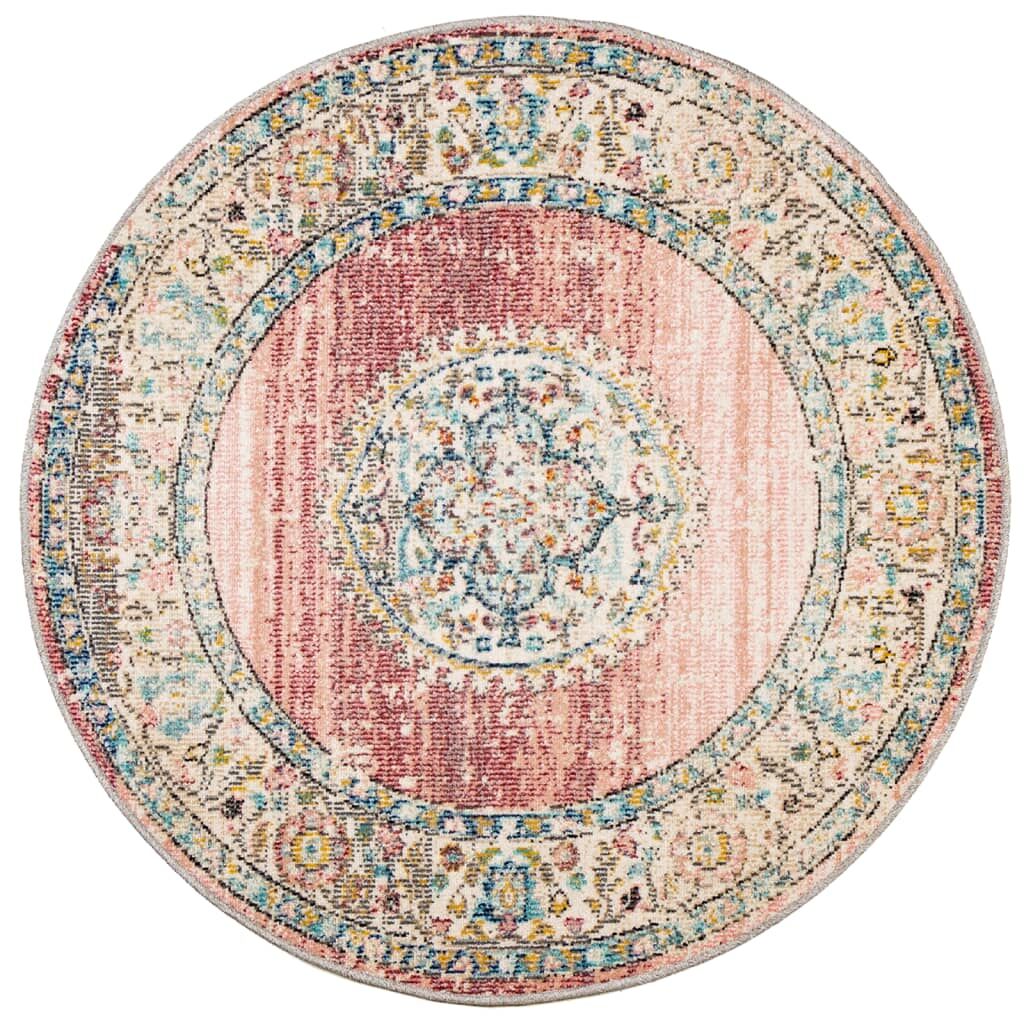 Vidaxl Alfombra De Interior/exterior Diseño Vintage Arbizu Ø 200 Cm_0