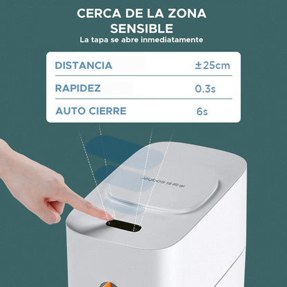 Cubo De Basura Automático Con Sensor De Movimiento Para Cocina 15l_5