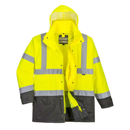 Parka 5 En 1 De Alta Visibilidad Contrast Executive / Xxl / Rojo-marino_3