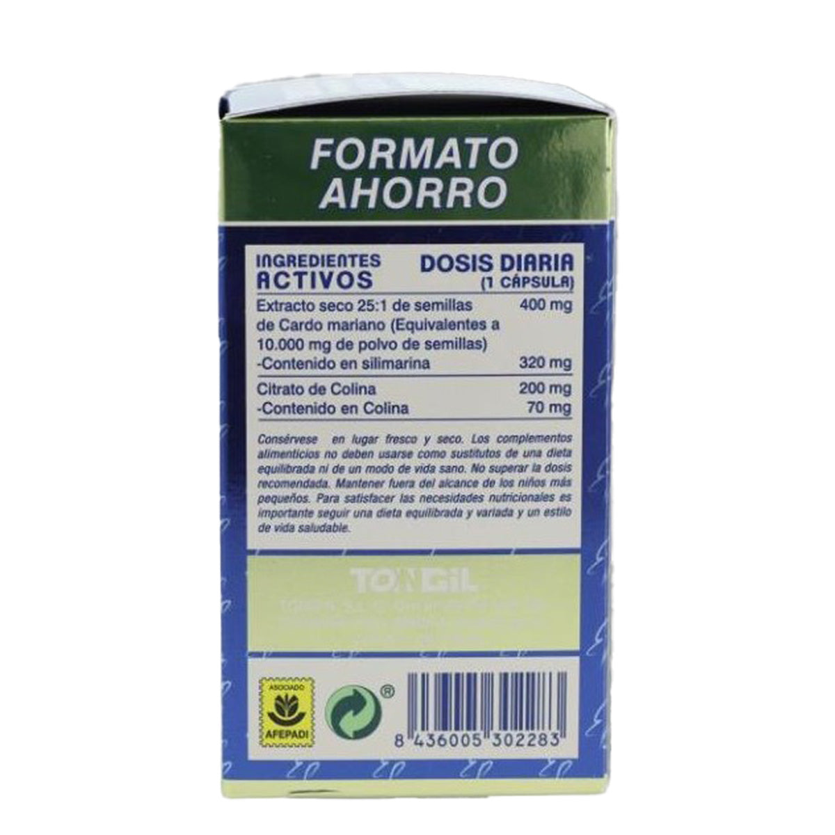 Pacote de poupança de cardo mariano, Tongil, 80 cápsulas