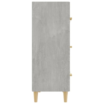 Aparador De Madera Contrachapada Gris Hormigón 70x34x90 Cm / Vetonek_2