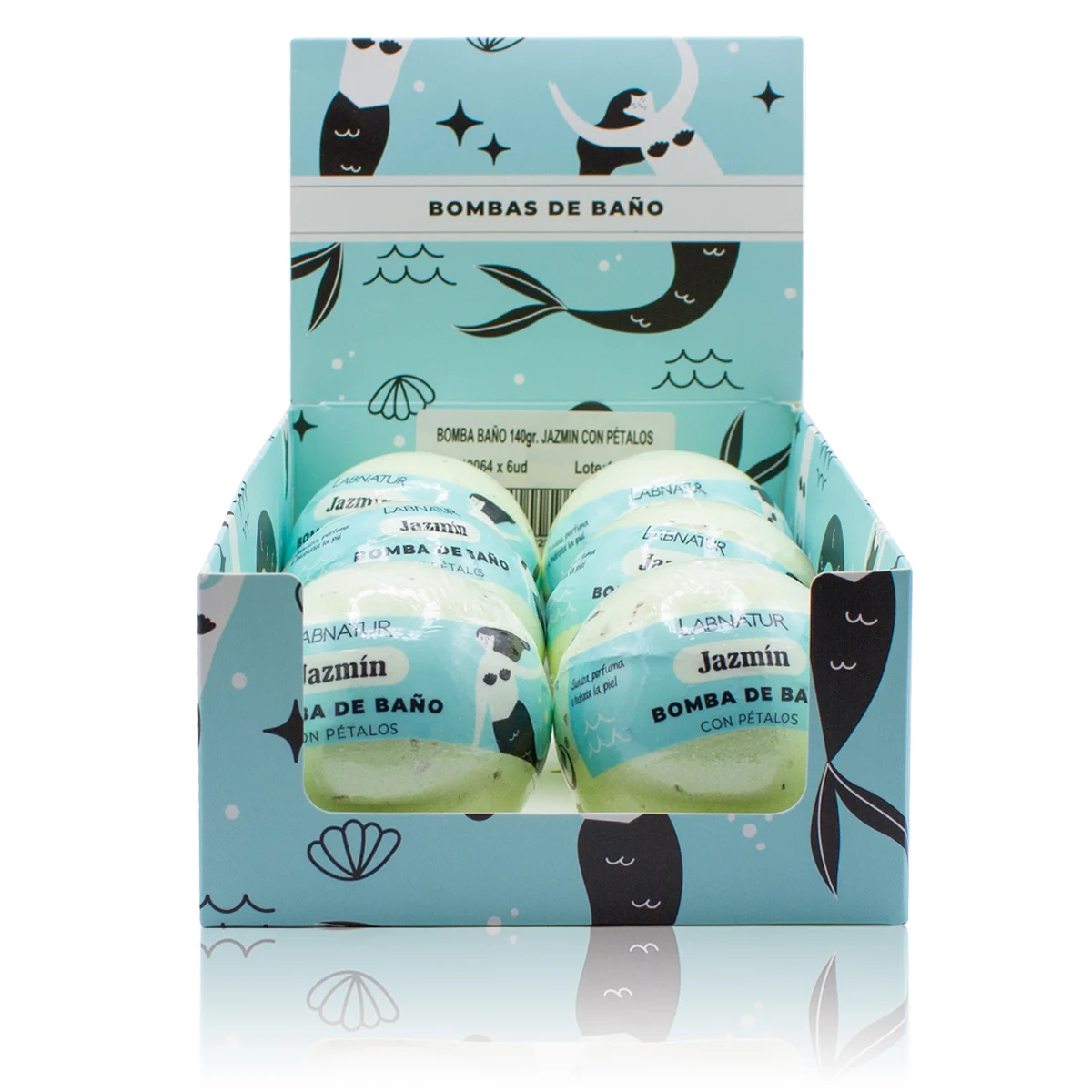 Bomba de Baño Espumosa Jazmín con Pétalos Labnatur 140 g | Aroma Floral | Relax | Spa En Casa_1
