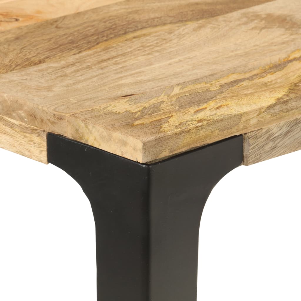 Mesa De Comedor De Madera Maciza De Mango 140x70x76 Cm_3