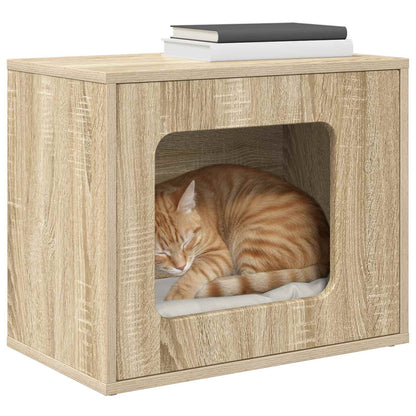 Casa Para Gatos Sonoma 51 X 30 X 42,5 Cm Madera De Ingeniería_2