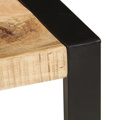 Mesa De Centro De Madera Maciza De Mango 120x60x40 Cm_2