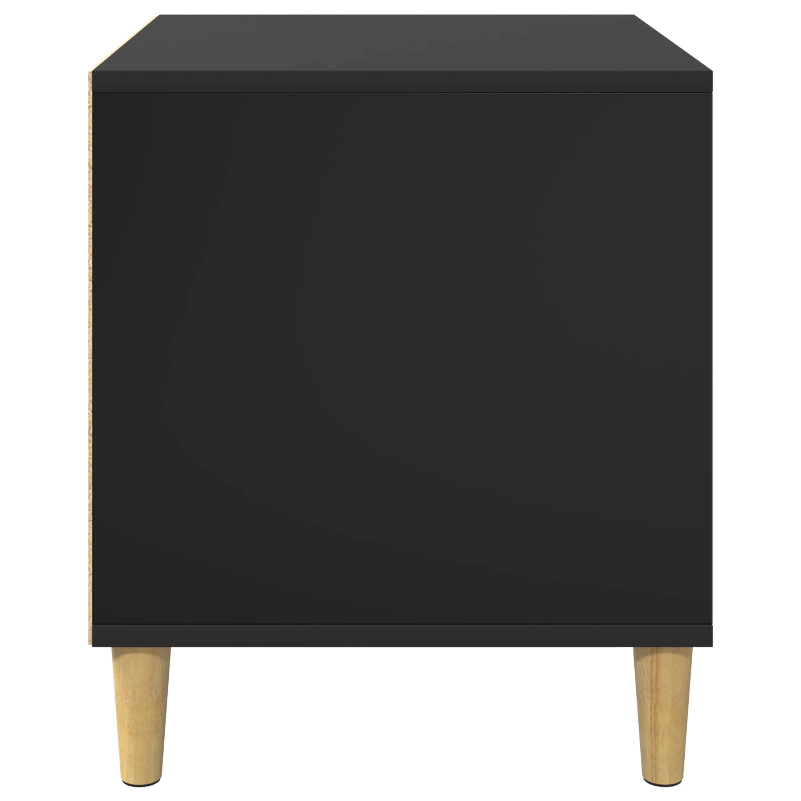 Casa Para Perros Negro 44 X 42 X 49 Cm Madera De Ingeniería_5