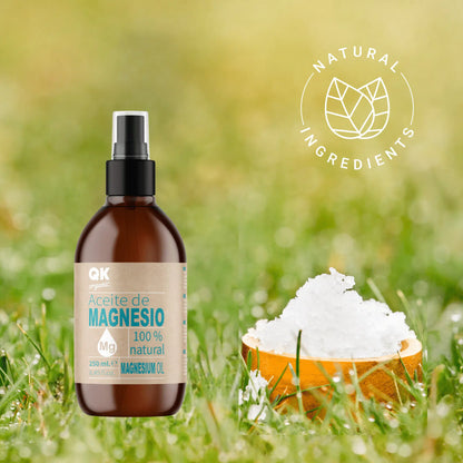 QKnatur - Aceite De Magnesio Spray Bio 100% Puro 250ml. - Para Deportistas, Relajación Muscular y Dormir Bien_3