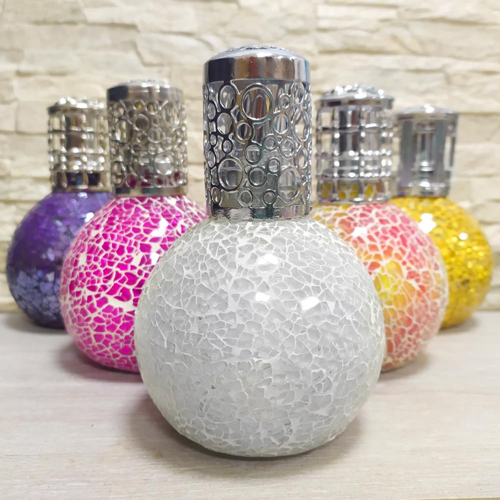 Lámpara Catalítica Mosaico Blanco + Aroma Lavender Expression 500ml - Elimina Malos Olores, Impurezas Y Perfuma_4