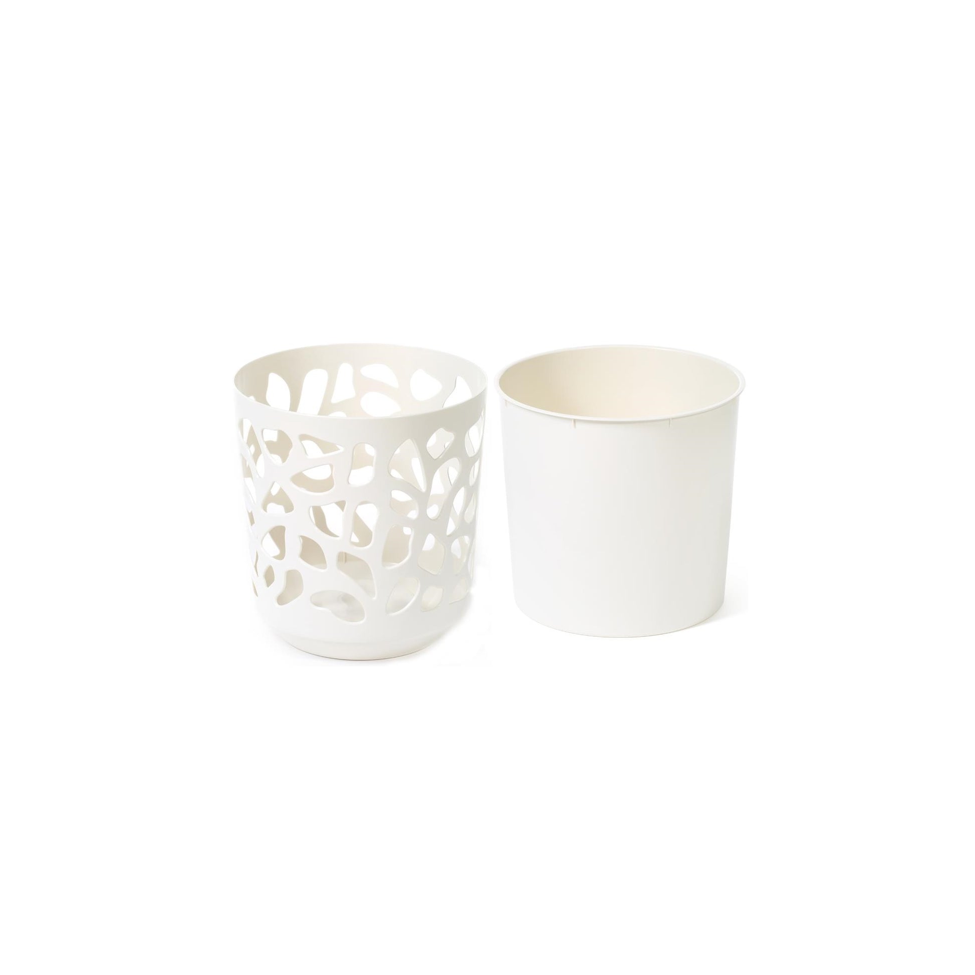 Maceta Duet 300 Crema Y Crema_1