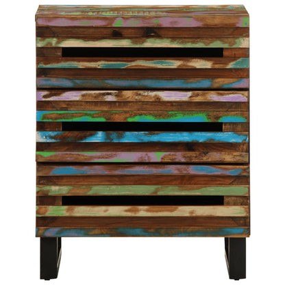Mesita De Noche Madera Maciza De Acacia 50x34x62 Cm_0