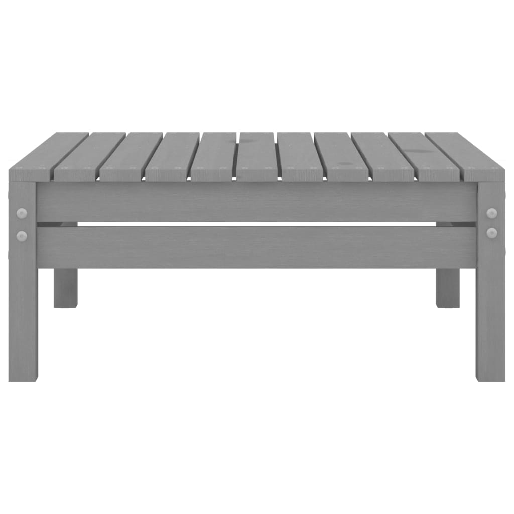 Juego De Muebles De Jardín 4 Piezas Madera Maciza De Pino Gris / Vetonek_0
