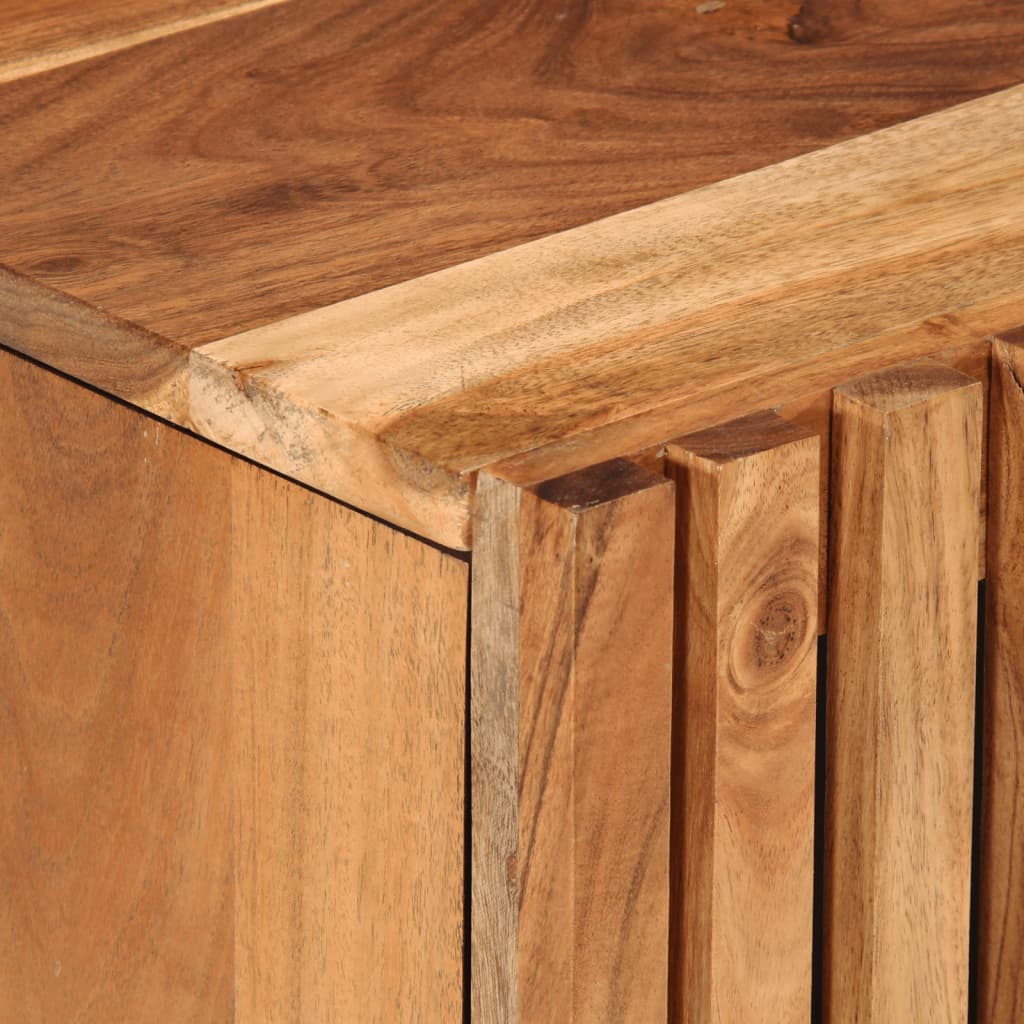 Conjunto De Muebles De Baño 5 Piezas Madera Maciza De Acacia / Vetonek_3