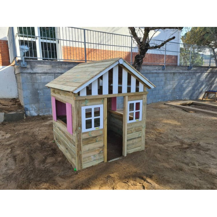 Casita De Madera Masgames Lollipop Xl Horeca Azul._5