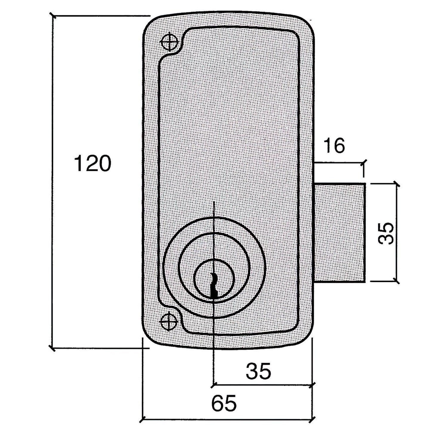 Cerradura Ucem 4056-c-hb/65/ Derecha_1