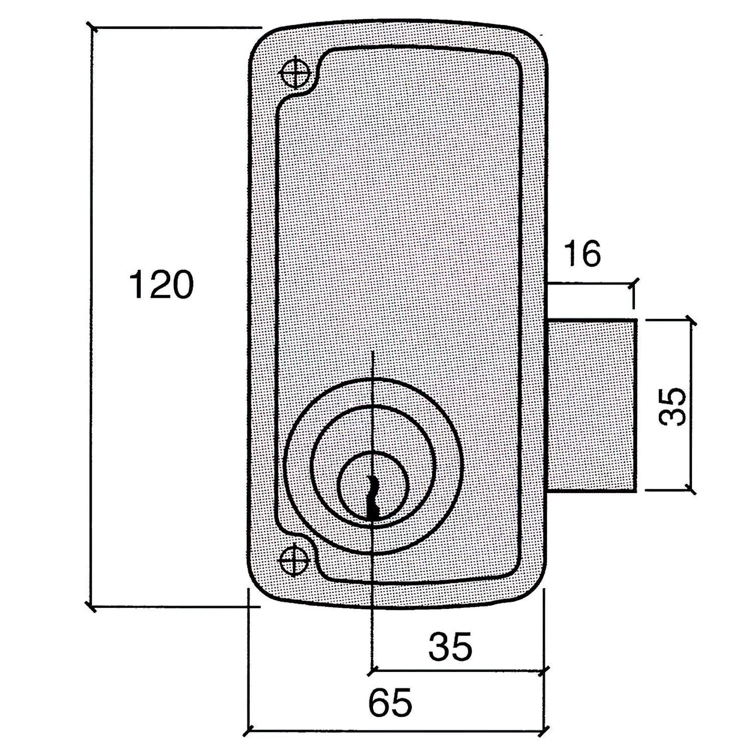 Cerradura Ucem 4056-c-hb/65/ Derecha_1