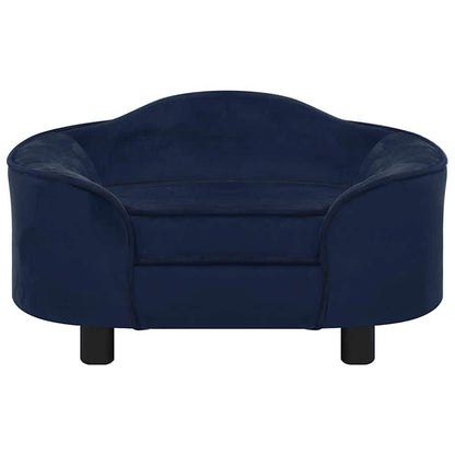 Vidaxl Sofá Para Perros Felpa Azul 67x47x36 Cm_1