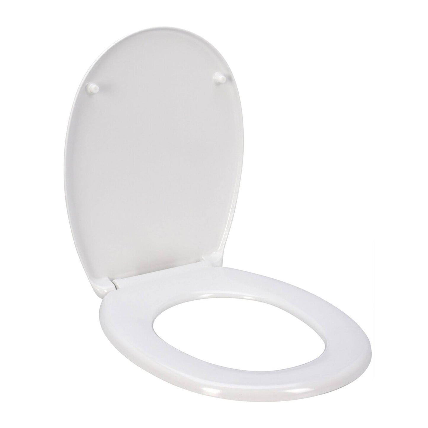 Asiento De Baño Duroplast 38x5,5x47cm Con Tapa Y Bisagras Cromadas Abs - Well Home_0
