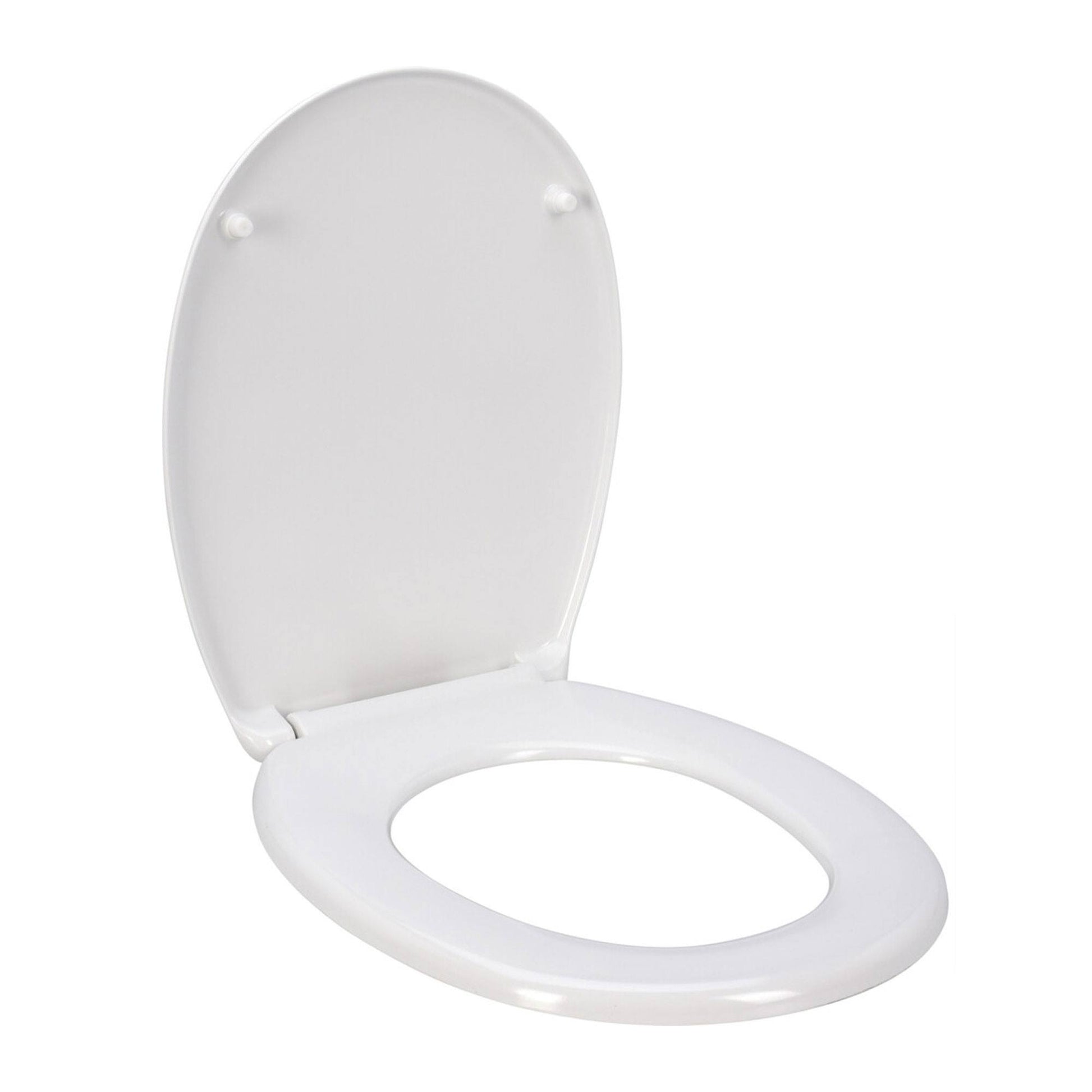 Asiento De Baño Duroplast 38x5,5x47cm Con Tapa Y Bisagras Cromadas Abs - Well Home_0