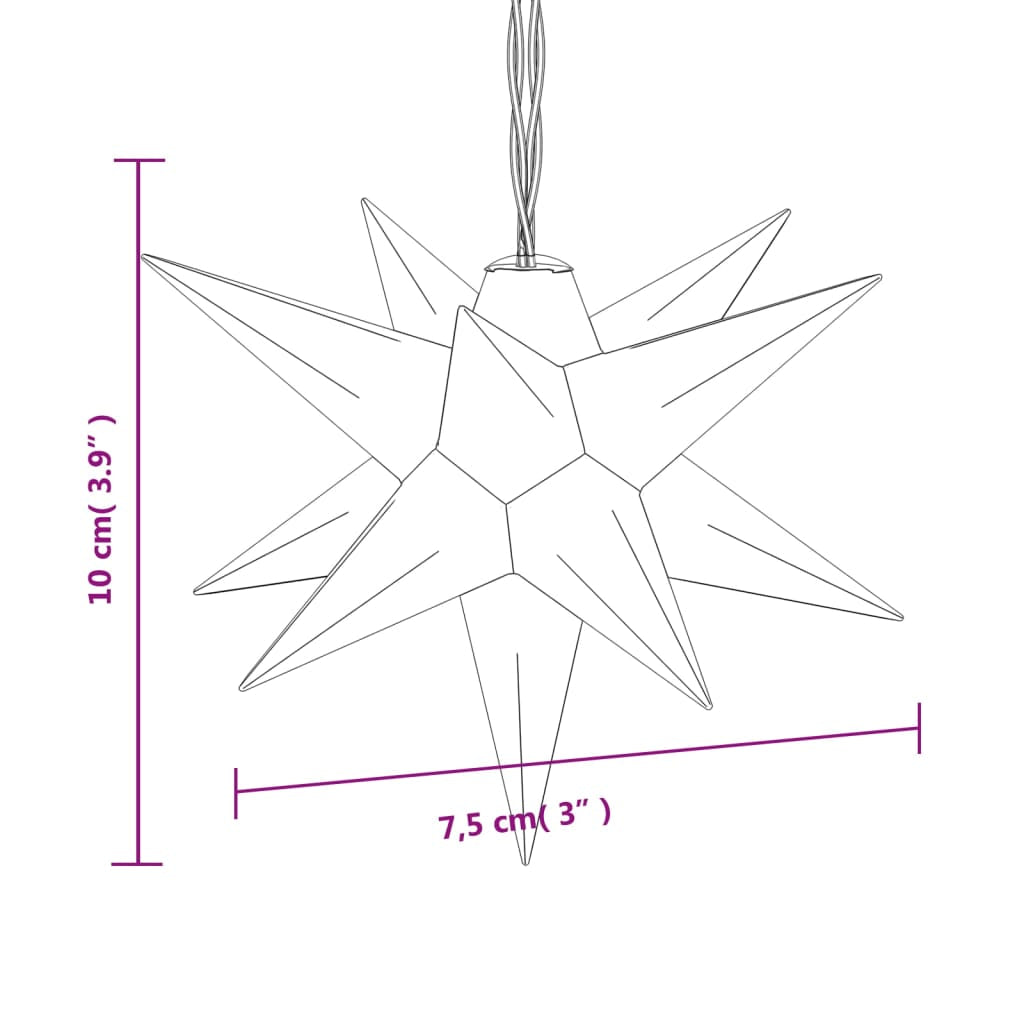 Vidaxl Lámpara De Navidad 10 Leds Blanco 10 Cm_2