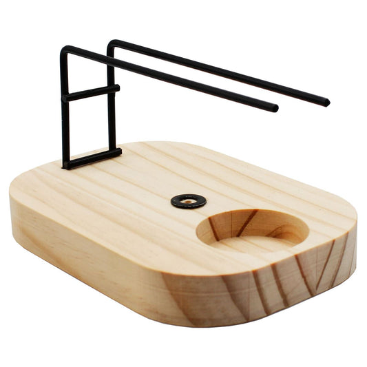 Quemador de Palo Santo SYS Aromas | Base de Madera y Soporte Metálico | Para Palo Santo, Sticks y Conos de Incienso_0