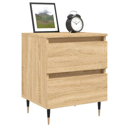 Mesitas Noche 2 Uds Madera Ingeniería Roble Sonoma 40x35x50 Cm_1