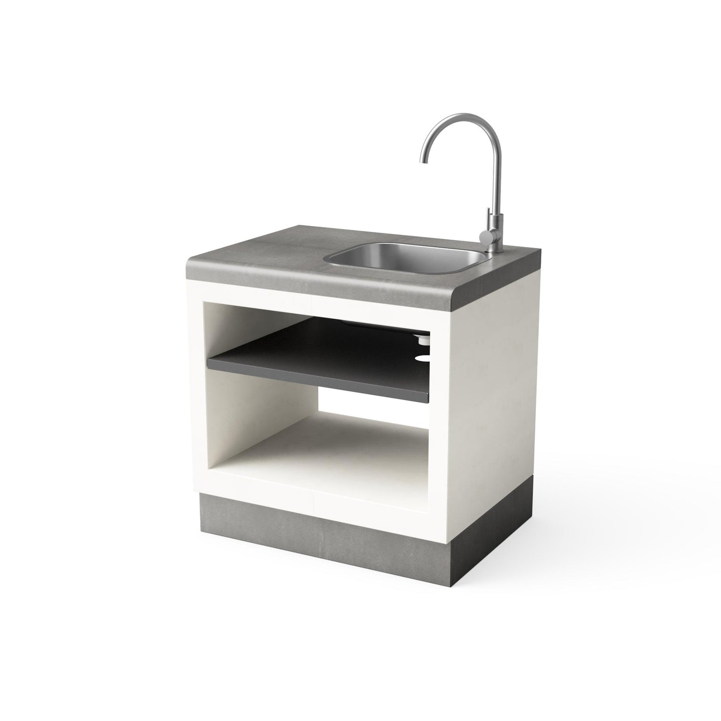 Cozinha exterior Kitaway com churrasqueira e lava-loiça Tuozi