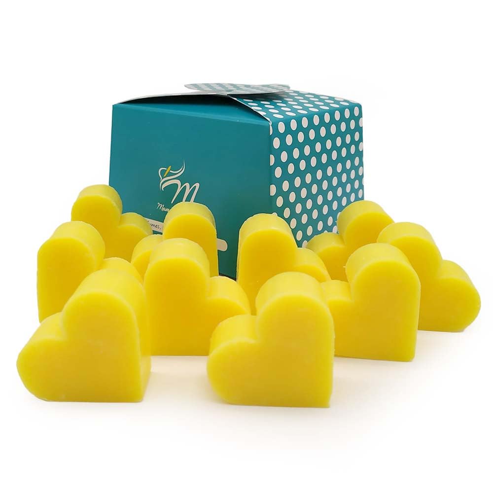12 Jabones Aromáticos Con Forma De Corazón - Detalle Para Invitados De Eventos. Jabón Glicerina Aroma Pomelo_3