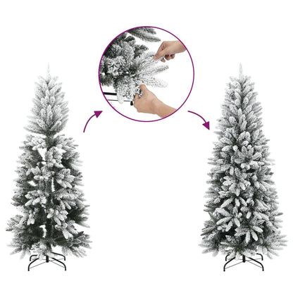 Vidaxl Árbol De Navidad Artificial Con Nieve Pvc Y Pe 180 Cm_3