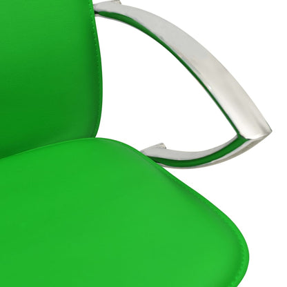 Taburetes De Cocina 2 Unidades Cuero Artificial Verde_5