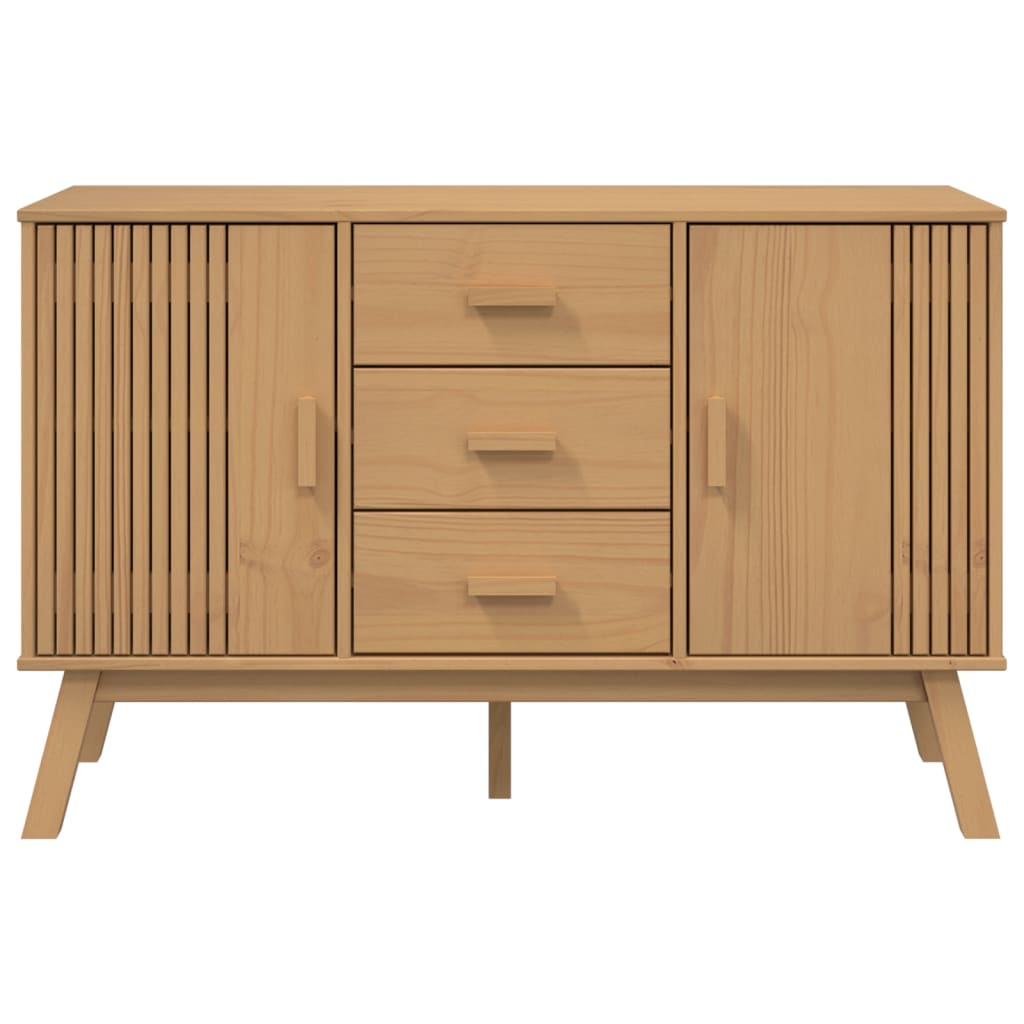 Aparador Olden Madera Maciza De Pino Marrón 114x43x73,5 Cm / Vetonek_5