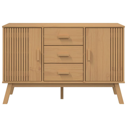 Aparador Olden Madera Maciza De Pino Marrón 114x43x73,5 Cm / Vetonek_5